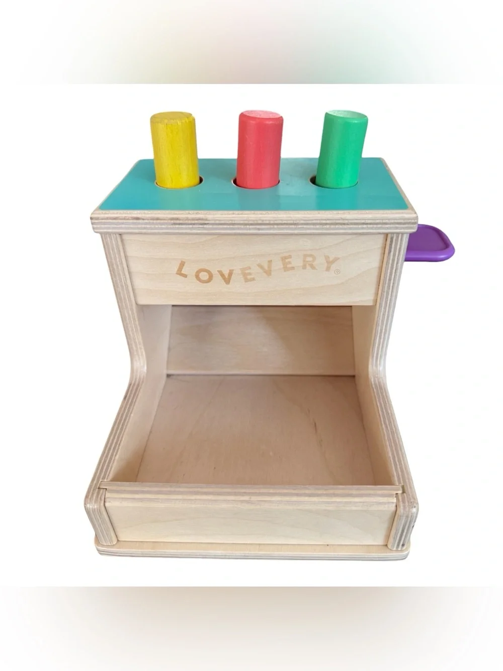 Lovevery Wooden Peg Drop Toy Multicolor Montessori toy